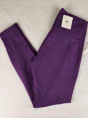NWT Fabletics PowerHold Define Reflective High Waisted Leggings Purple New M
